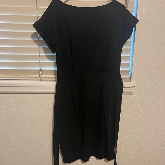 PRETTYGARDEN Women's Casual Short Sleeve Crewneck Belted Midi Dress W/ Pockets - Picture 4 of 5